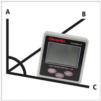 Digital lutningsmätare IP54 (Gradskiva) 4x90°x0,05° med magnet på 3 si